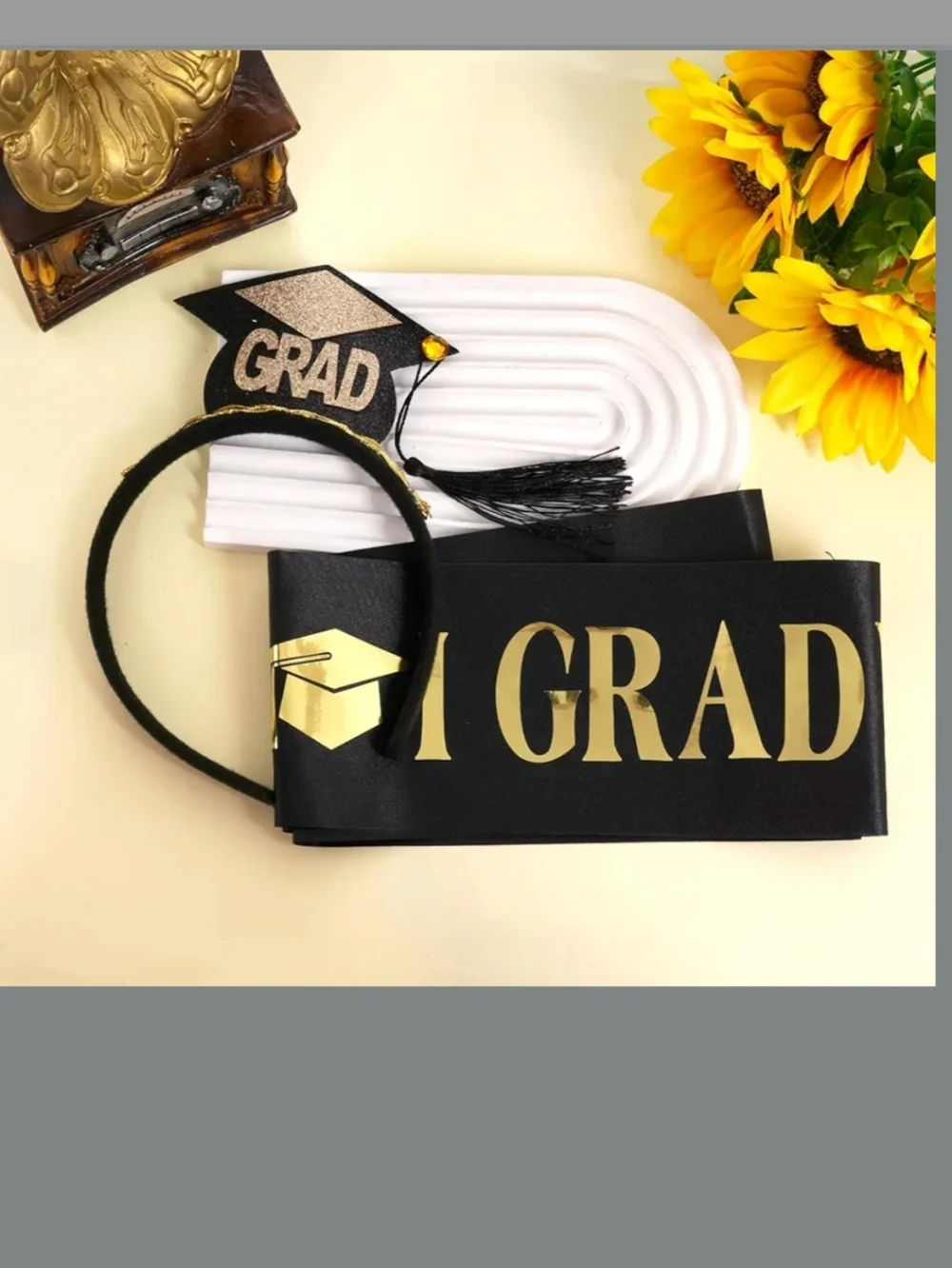 Graduation Sash and Headband Set